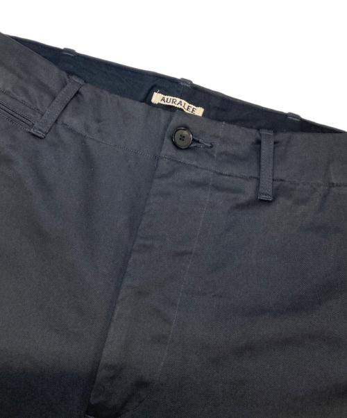 AURALEE（オーラリー）AURALEE (オーラリー) WASHED FINX CHINO WIDE PANTS ブラック サイズ:4の古着・服飾アイテム