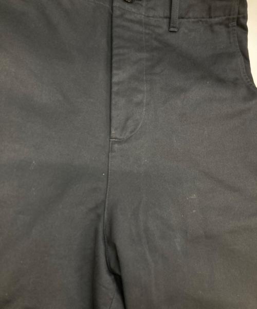 AURALEE（オーラリー）AURALEE (オーラリー) WASHED FINX CHINO WIDE PANTS ブラック サイズ:4の古着・服飾アイテム