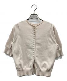 BALLSEY（ボールジィ）の古着「コットンポリエステル バックパールボタン2-wayプルオーバー」｜ベージュ