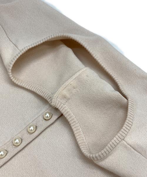 BALLSEY（ボールジィ）BALLSEY (ボールジィ) コットンポリエステル バックパールボタン2-wayプルオーバー ベージュ サイズ:Sの古着・服飾アイテム