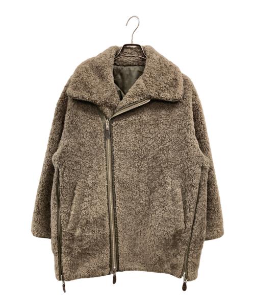 CASA FLINE（カーサフライン）CASA FLINE (カーサフライン) ステンカラーボアリバーシブルジャケットコート ブラウン サイズ:FREEの古着・服飾アイテム