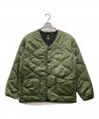 A BATHING APEアベイシングエイプ）の古着「キルティングジャケット」｜カーキ