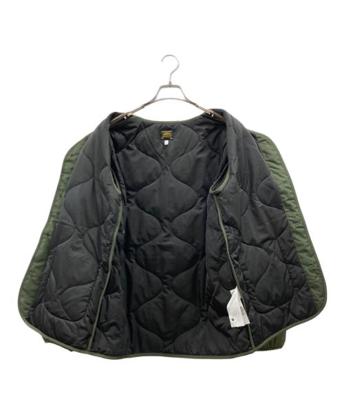 A BATHING APE（アベイシングエイプ）A BATHING APE (アベイシングエイプ) キルティングジャケット カーキ サイズ:Lの古着・服飾アイテム