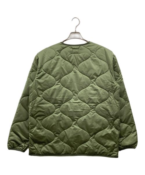 A BATHING APE（アベイシングエイプ）A BATHING APE (アベイシングエイプ) キルティングジャケット カーキ サイズ:Lの古着・服飾アイテム