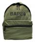 A BATHING APE（アベイシングエイプ）の古着「ナイロンロゴバックパック」｜グリーン