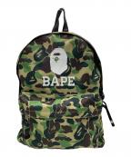 A BATHING APEアベイシングエイプ）の古着「ABC CAMO DAY PACK」｜グリーン