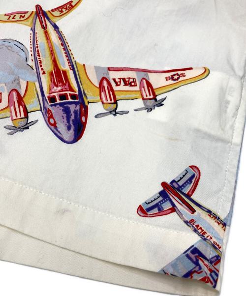 KARL HELMUT（カールヘルム）Karl Helmut (カールヘルム) 飛行機柄オープンカラーシャツ サイズ:Mの古着・服飾アイテム