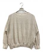 house of lotusハウスオブロータス）の古着「リネンワイドカットソー」｜ベージュ
