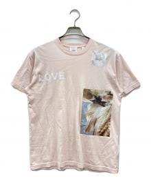 BURBERRY（バーバリー）の古着「MONTAGE OVERSIZED TEE」｜ピンク