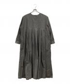 maison de soilメゾンドソイル）の古着「プリーツワンピース」｜グレー