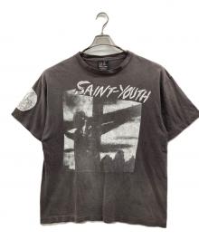 SAINT MICHAEL（セントマイケル）の古着「SAINT YOUTH ヴィンテージ加工Tシャツ」｜グレー