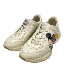 GUCCI×DISNEY（グッチ×ディズニー）の古着「Rhyton Mickey Mouse Sneaker」｜アイボリー