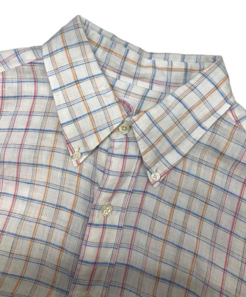 BROOKS BROTHERS（ブルックスブラザーズ）BROOKS BROTHERS (ブルックスブラザーズ) リネンボタンダウンシャツ ホワイト サイズ:XLの古着・服飾アイテム