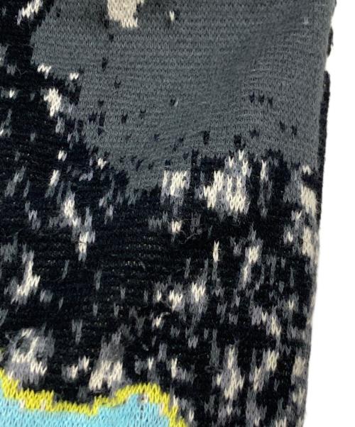 HUF（ハフ）HUF (ハフ) MASHUP L/CARDIGAN ホワイト×ブラック サイズ:Mの古着・服飾アイテム