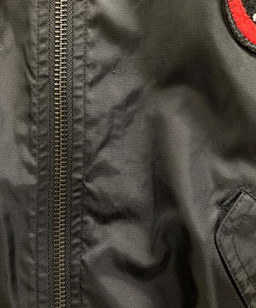 stussy（ステューシー）stussy (ステューシー) 短丈ワッペンMA-1 ブラック サイズ:Sの古着・服飾アイテム