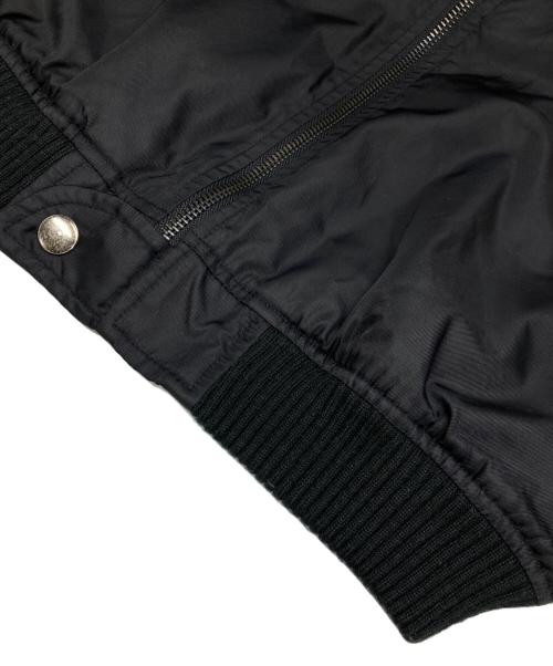 stussy（ステューシー）stussy (ステューシー) 短丈ワッペンMA-1 ブラック サイズ:Sの古着・服飾アイテム