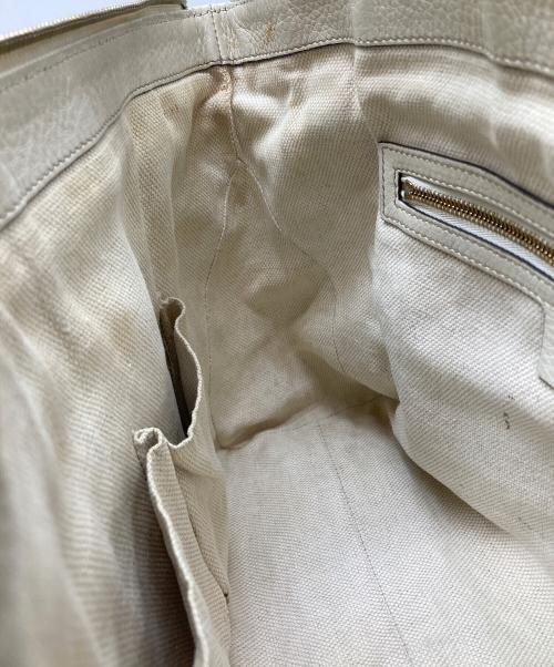GUCCI（グッチ）GUCCI (グッチ) ソーホートートバッグ アイボリーの古着・服飾アイテム