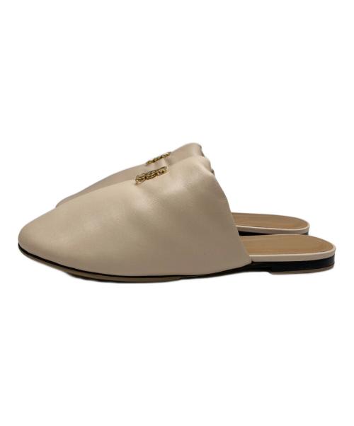 LOEWE（ロエベ）LOEWE (ロエベ) パデッド アナグラム レザー スリッパ ピンク サイズ:38の古着・服飾アイテム