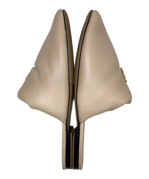 LOEWE（ロエベ）LOEWE (ロエベ) パデッド アナグラム レザー スリッパ ピンク サイズ:38の古着・服飾アイテム