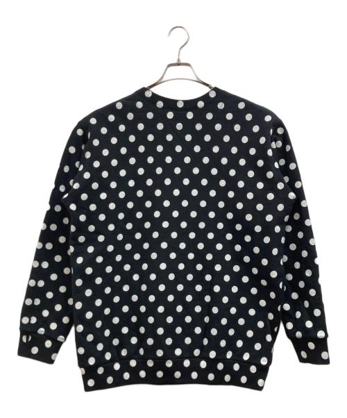 GUCCI（グッチ）GUCCI (グッチ) ポルカドットロゴスウェット ブラック サイズ:Mの古着・服飾アイテム