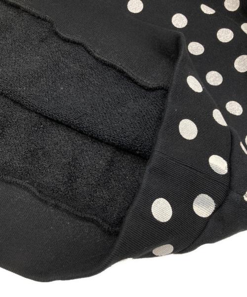 GUCCI（グッチ）GUCCI (グッチ) ポルカドットロゴスウェット ブラック サイズ:Mの古着・服飾アイテム