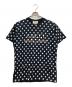 GUCCI（グッチ）の古着「ポルカドットロゴＴシャツ」｜ブラック