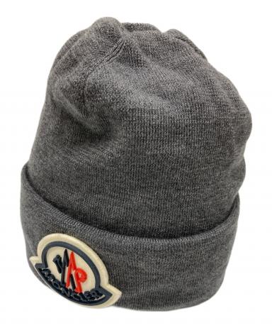 モンクレール　ニット帽 中古・古着通販】MONCLER (モンクレール) ニット帽 グレー｜ブランド