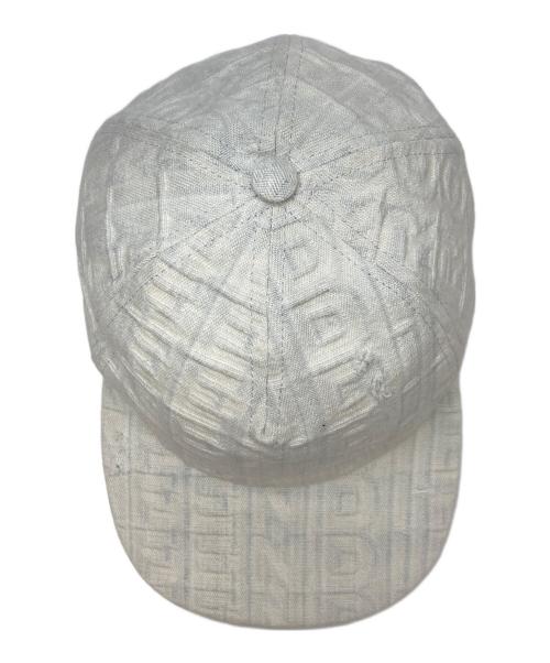 FENDI（フェンディ）FENDI (フェンディ) Marc by Marc Jacobs (マークバイマークジェイコブス) ロゴベースボールキャップ ベージュ サイズ:59.0cmの古着・服飾アイテム