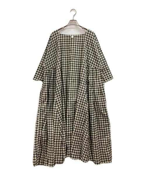 house of lotus（ハウスオブロータス）house of lotus (ハウスオブロータス) ギンガムチェックギャザーワンピース ブラウン サイズ:Mの古着・服飾アイテム