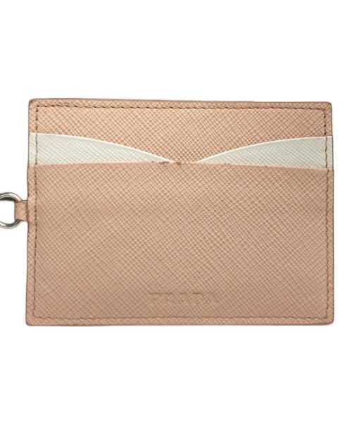 PRADA（プラダ）PRADA (プラダ) パスケース付サフィアーノ長財布 グレーの古着・服飾アイテム