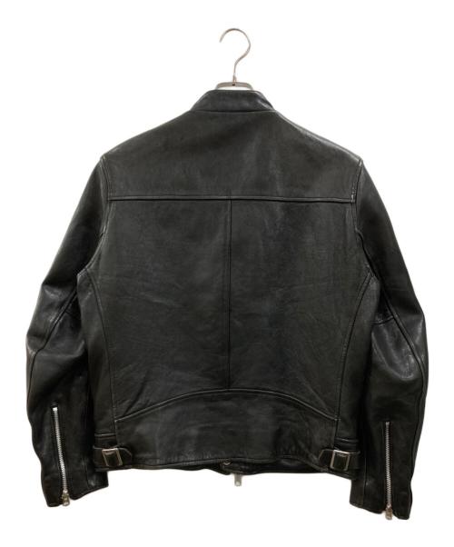 Schott（ショット）Schott (ショット) FREAK'S STORE (フリークスストア) セミダブルライダースジャケット ブラック サイズ:Mの古着・服飾アイテム