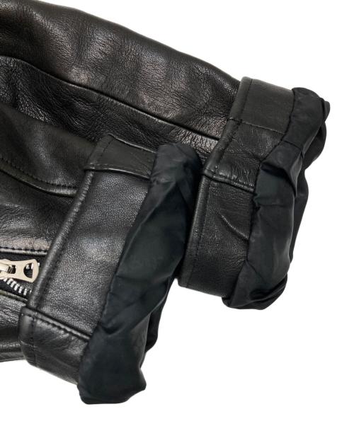 Schott（ショット）Schott (ショット) FREAK'S STORE (フリークスストア) セミダブルライダースジャケット ブラック サイズ:Mの古着・服飾アイテム