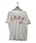Championチャンピオン）の古着「プリントTシャツ」｜ホワイト