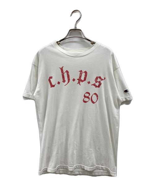 Champion（チャンピオン）Champion (チャンピオン) プリントTシャツ ホワイト サイズ:Mの古着・服飾アイテム