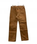 IRON HEARTアイアンハート）の古着「ダック地ダブルニーパンツ」｜ブラウン