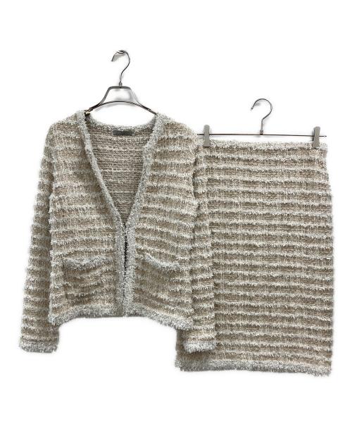 theory luxe（セオリーリュクス）theory luxe (セオリーリュクス) ツイードセットアップ ベージュ サイズ:38の古着・服飾アイテム