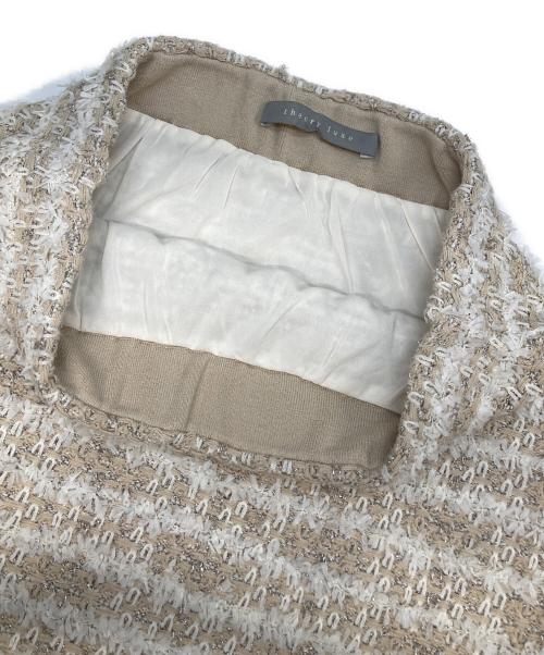 theory luxe（セオリーリュクス）theory luxe (セオリーリュクス) ツイードセットアップ ベージュ サイズ:38の古着・服飾アイテム