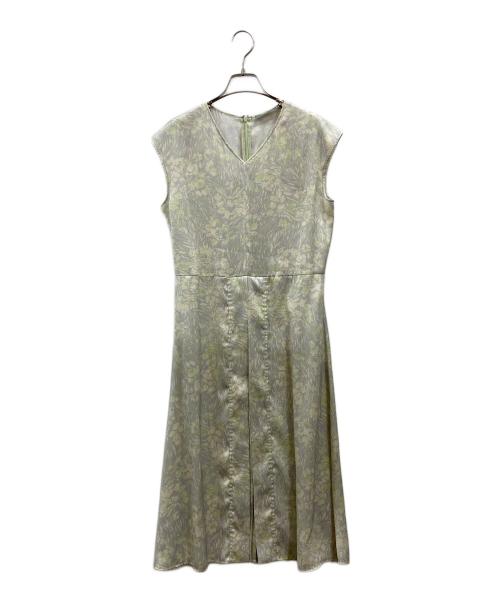 theory luxe（セオリーリュクス）theory luxe (セオリーリュクス) センタープリーツノースリーブワンピース グリーン サイズ:38の古着・服飾アイテム
