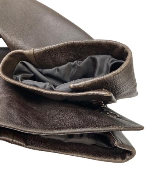 BANANA REPUBLIC（バナナリパブリック）BANANA REPUBLIC (バナナリパブリック) レザーコート ブラウン サイズ:Lの古着・服飾アイテム