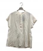 POLO RALPH LAURENポロ・ラルフローレン）の古着「シルクフレンチスリーブブラウス」｜ベージュ