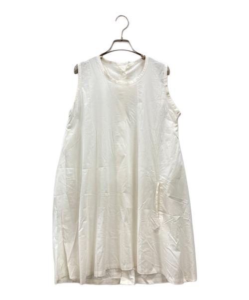 Y's（ワイズ）Y's (ワイズ) バックボタンノースリーブブラウス ベージュ サイズ:1の古着・服飾アイテム