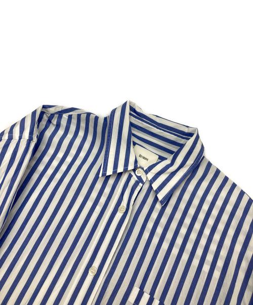 L'appartement（アパルトモン）L'appartement (アパルトモン) FABRICA STRIPE SHIRT ONEPIECE ブルー サイズ:不明（実寸参照）の古着・服飾アイテム