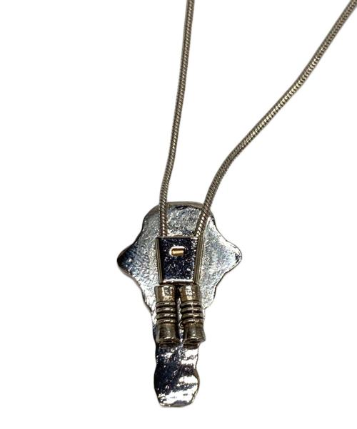 TOGA TOO（トーガ・トゥ）TOGA TOO (トーガ・トゥ) METAL CHAIN LOOP TIE シルバーの古着・服飾アイテム