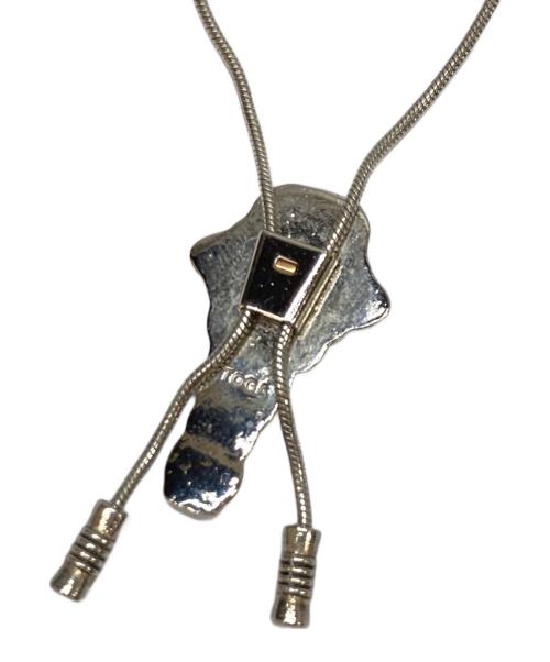 TOGA TOO（トーガ・トゥ）TOGA TOO (トーガ・トゥ) METAL CHAIN LOOP TIE シルバーの古着・服飾アイテム
