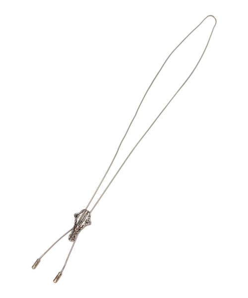 TOGA TOO（トーガ・トゥ）TOGA TOO (トーガ・トゥ) METAL CHAIN LOOP TIE シルバーの古着・服飾アイテム