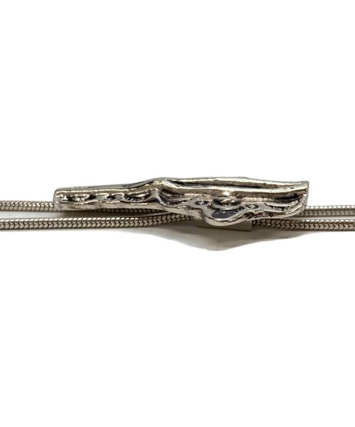 TOGA TOO（トーガ・トゥ）TOGA TOO (トーガ・トゥ) METAL CHAIN LOOP TIE シルバーの古着・服飾アイテム
