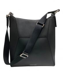 CHARLES & KEITH（チャールズアンドキース）の古着「ナスリン ジオメトリック トートバッグ」｜ブラック