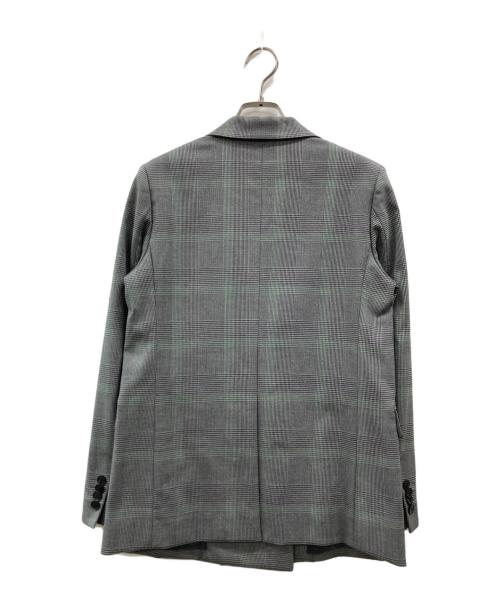 UNTITLED（アンタイトル）UNTITLED (アンタイトル) チェック柄ダブルブレストジャケット グレー サイズ:Sの古着・服飾アイテム
