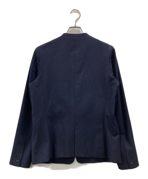 PLST（プラステ）PLST (プラステ) ブラッシュドバックカラーレスジャケット＆ブラッシュドバックスティックパンツ ネイビー サイズ:ジャケットM パンツLの古着・服飾アイテム