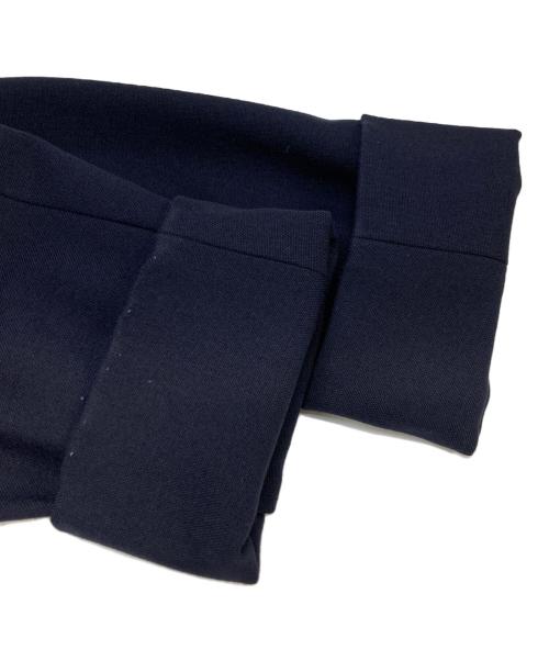 PLST（プラステ）PLST (プラステ) ブラッシュドバックカラーレスジャケット＆ブラッシュドバックスティックパンツ ネイビー サイズ:ジャケットM パンツLの古着・服飾アイテム